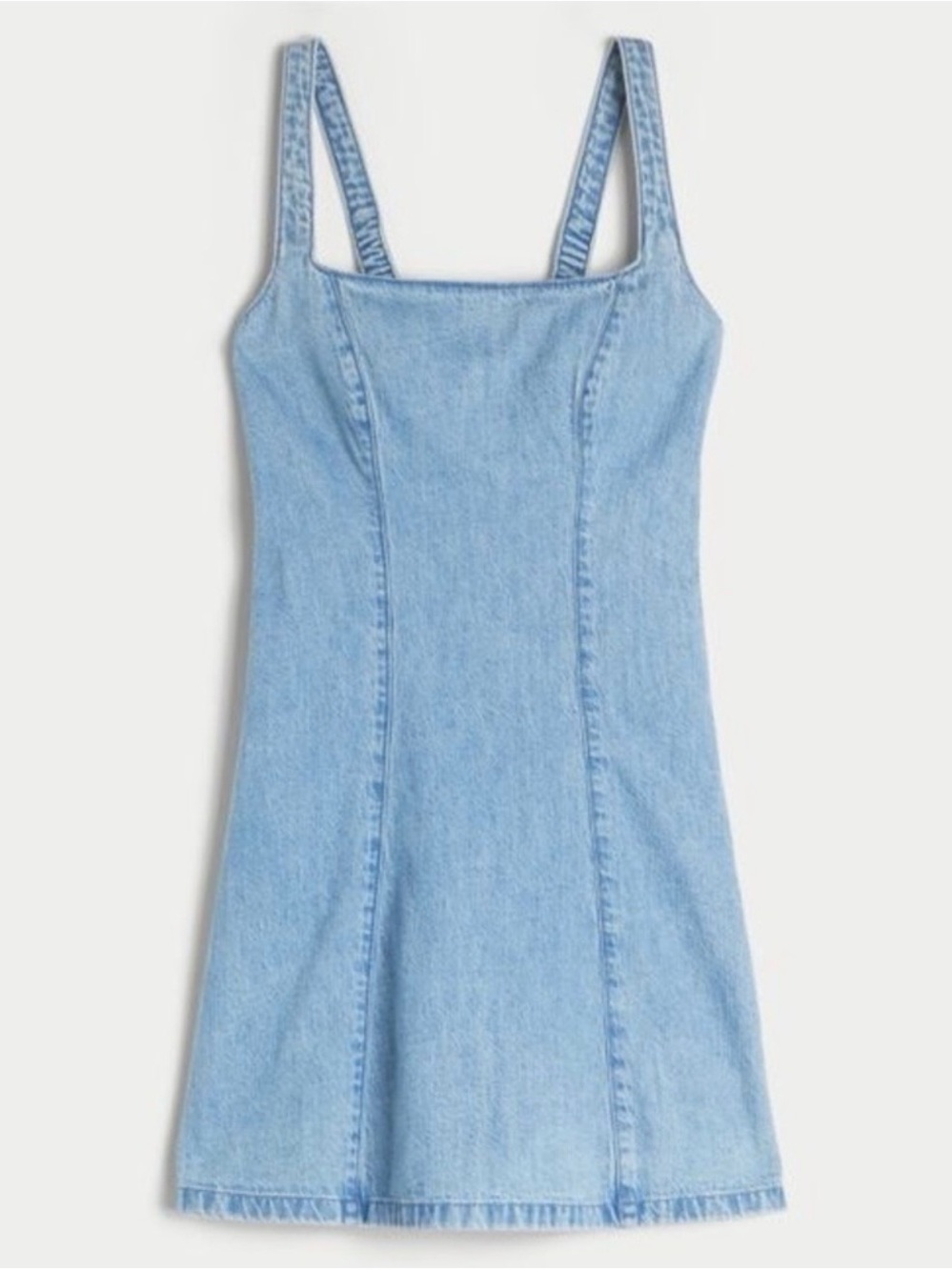 Light Blue Denim Strappy Dress